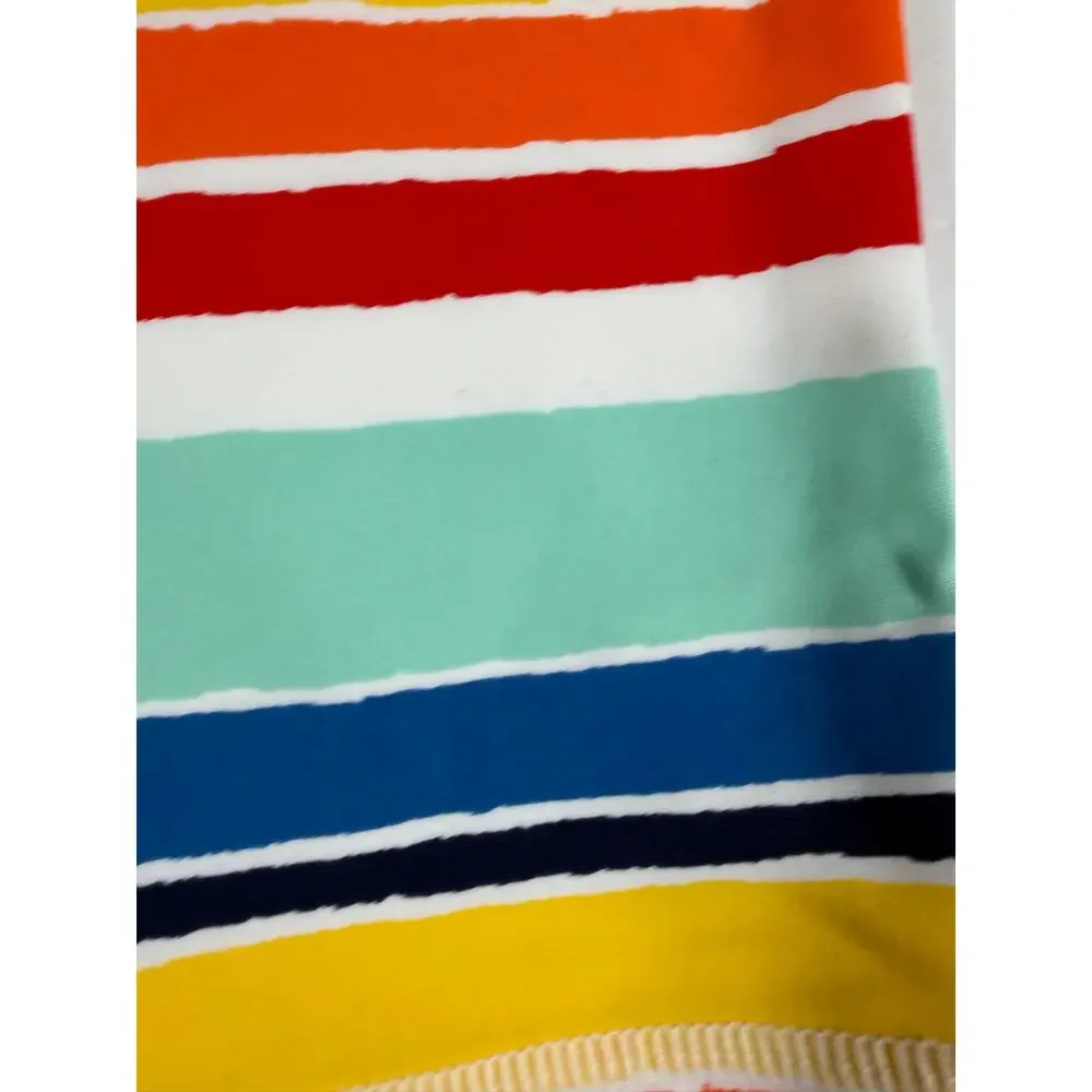Hanna Andersson Rainbow Stripe Rash Guard Size 6–12 Months Swim
